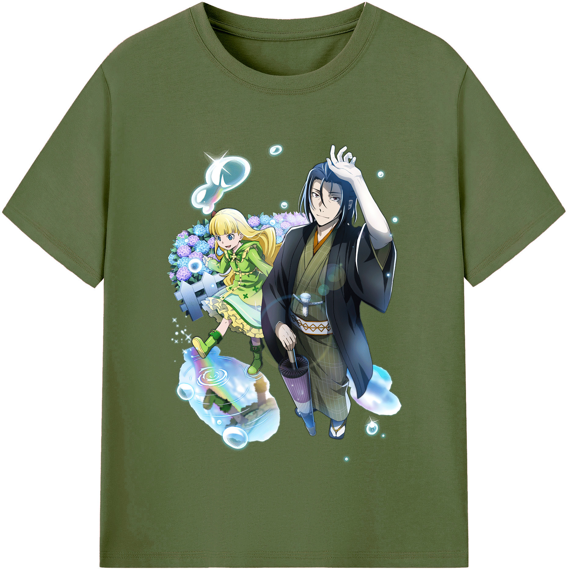 （画像用） 文豪ストレイドッグス Bungo Stray Dogs 綿100％半袖Tシャツ（フロントプリント）